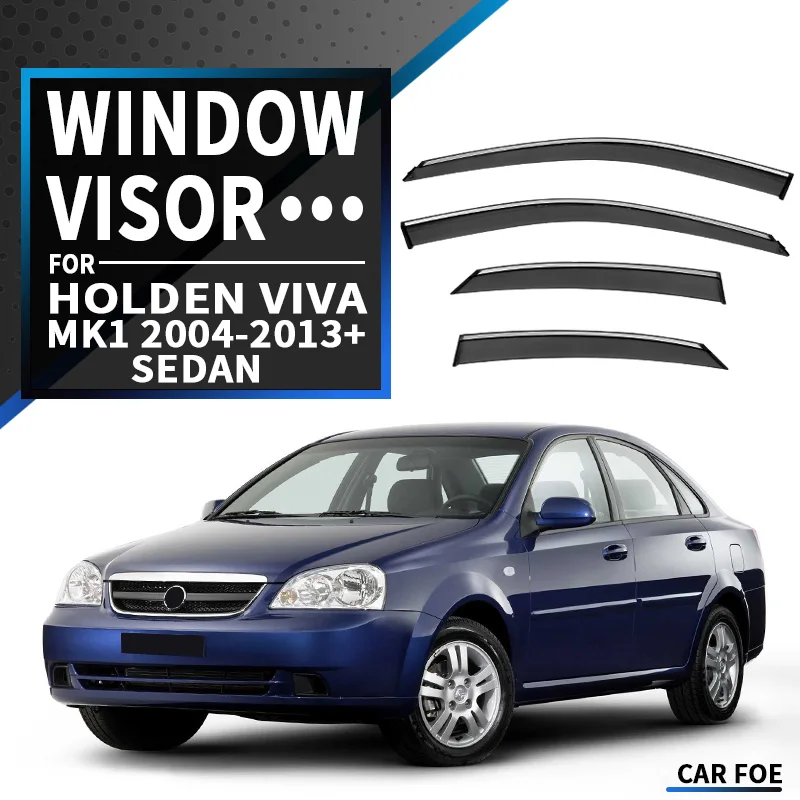 

Пластиковый козырек для окон Holden Viva 2004-2013 +, оттенки для вентиляции, защита от солнца, дождя для Holden Viva 2004-2013 +