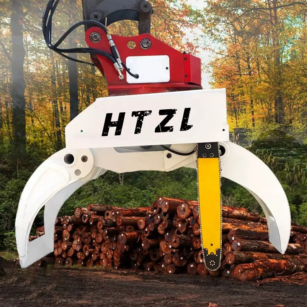 Hot Sale Excavator Grab Saw Tree Pruning Machine Hold Clip Saw Wood Cutter Logging Saw