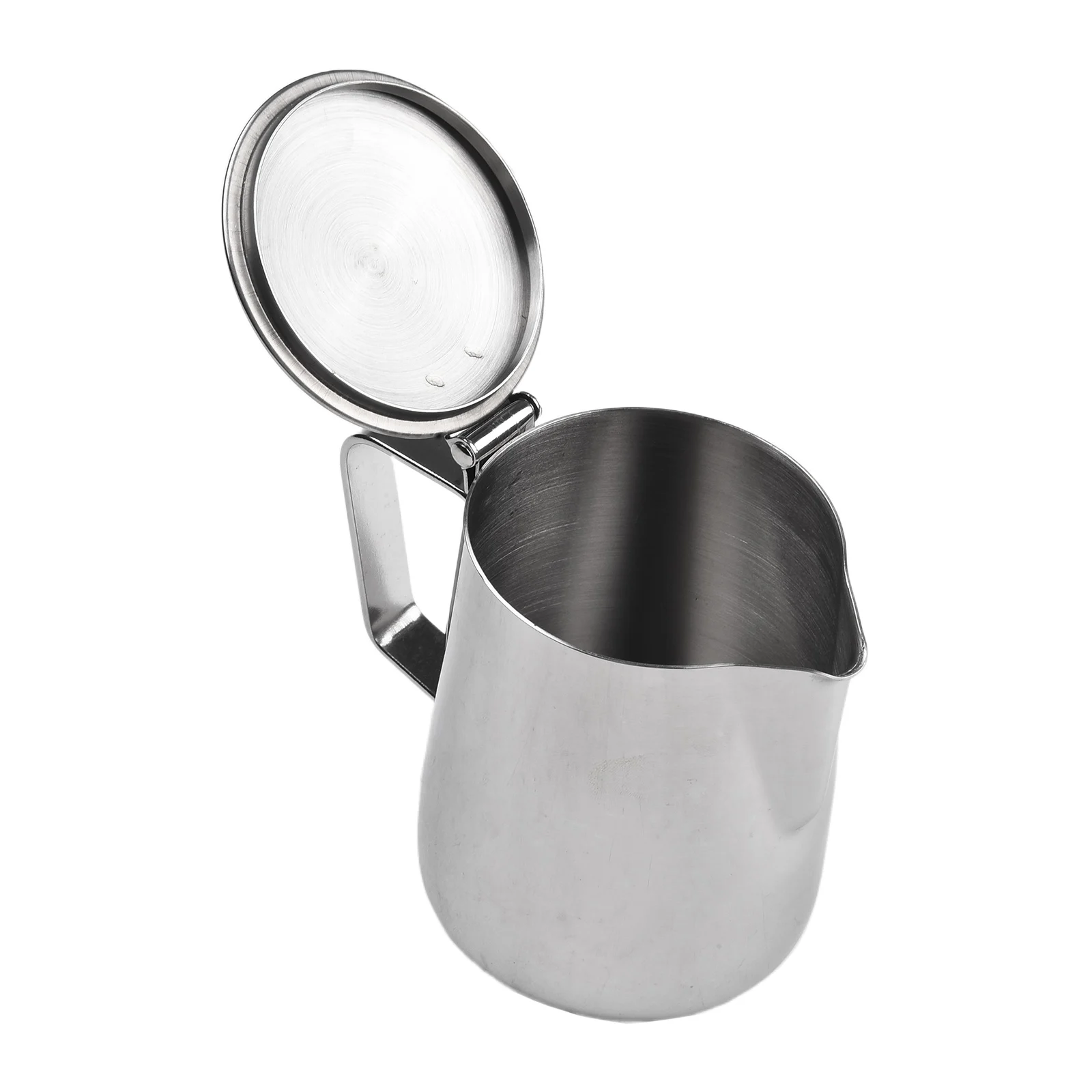 Perfect Coffee Kettle Milk Frothing Stainless Steel Create Fantastic Milk Coffee Foam Special Lid Design Package Content