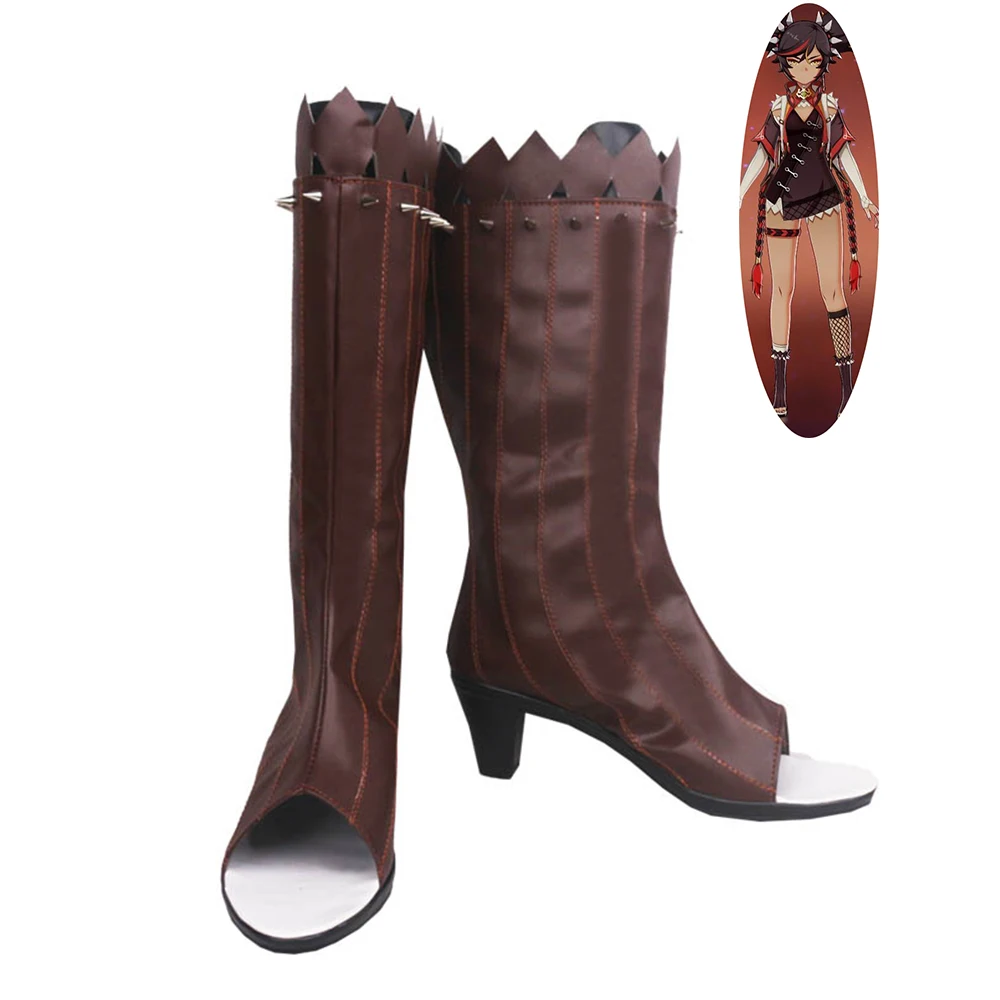 Genshin Impact Xinyan Shoes Cosplay Women Boots