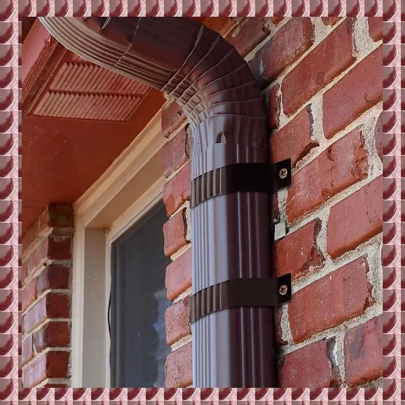 

A95G Downspout Adapter Gutter Downspout Strap 3X4 Leader Strap 3X4 (6 Pack)
