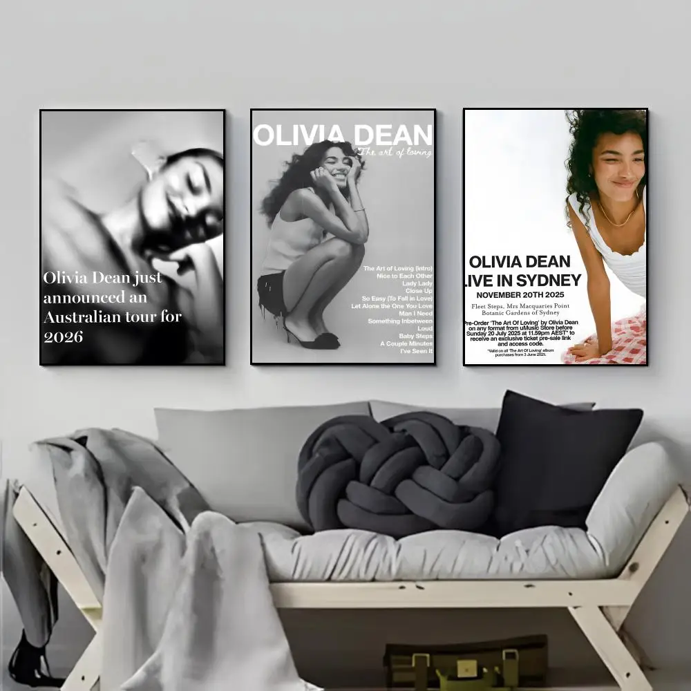 Hot Smooth Soulful British Singer O-Olivia D-Dean Poster Poster HD  Waterproof Wall Sticker Bar Living Room Decor Gift