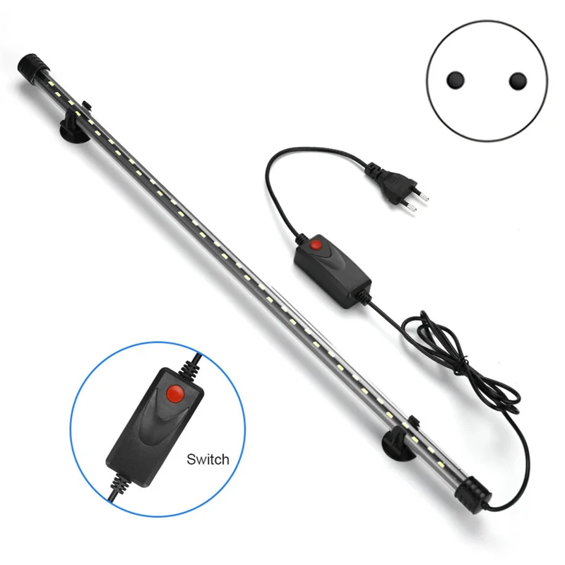 Plant Grow Lamp Waterproof Fish Tank Light Underwater Aquariums Decor Lighting EU Plug-AA25