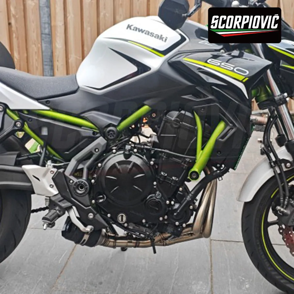 High performance exhaust system FOR ER6N ER6F 2012-2023 Z650 NIJIA650 split front single oxygen port sensor AR tail set Slip On