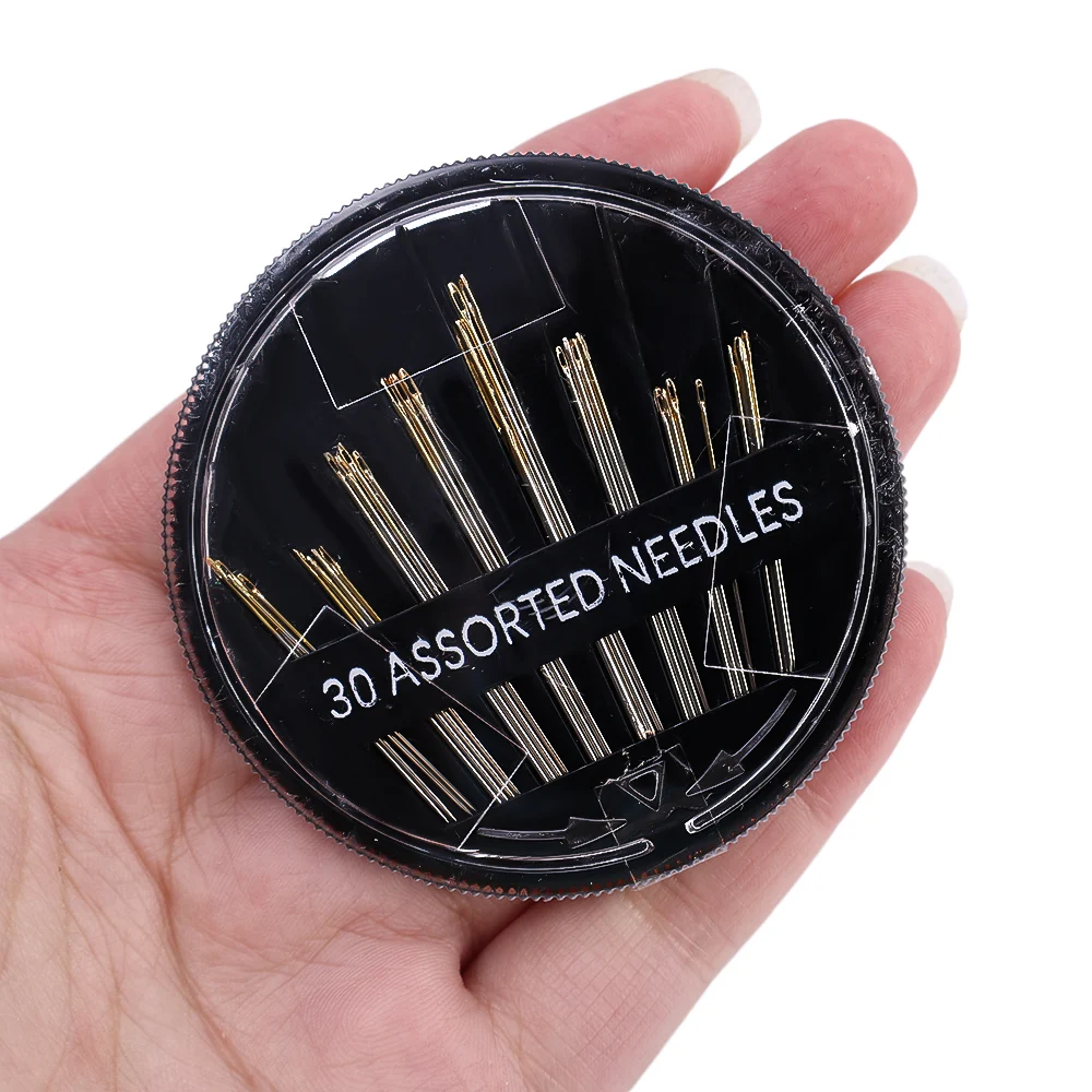 30/12pcs Hand Sewing Needles Set Multiple Sizes Sewing Needles Embroidery Thread Sewing Needles DIY Apparel Sewing Accessories