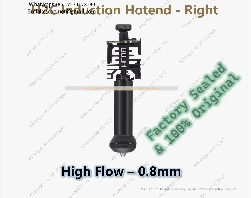 JS03 Right Induction Hotend Vortek System 350℃ for Bambu Lab H2C 3D Printer