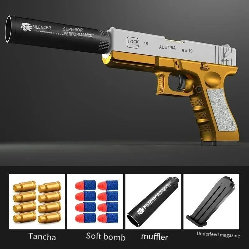 Newest  M1911 Shell Ejection Airsoft Pistol Children Toy Soft Bullet Gun Boys Outdoor Game Armas Bl84