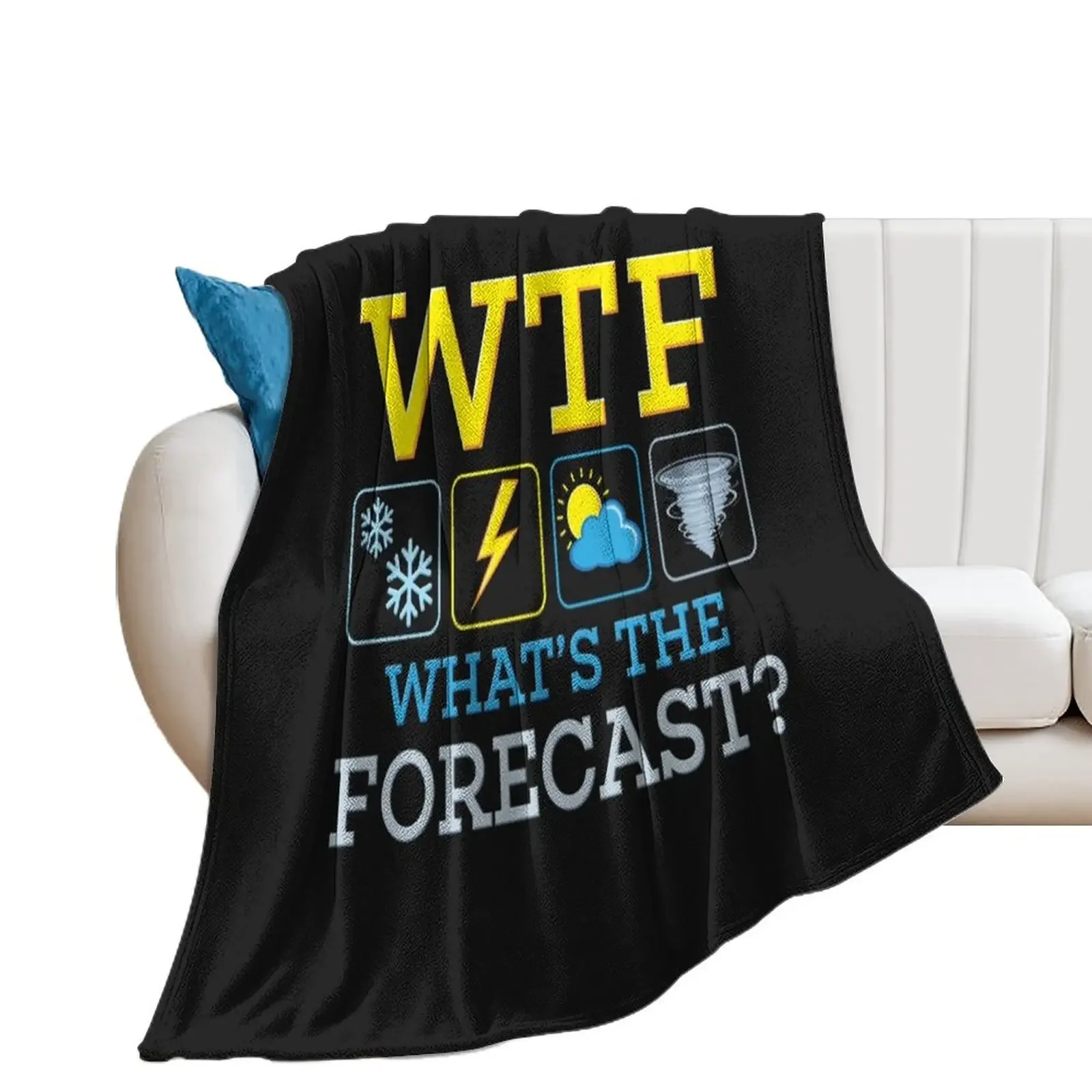 WTF ما هو توقعات الأرصاد الجوية رجل الطقس البلوز 7 رمي بطانية أفكار هدايا عيد الحب البطانيات المخصصة