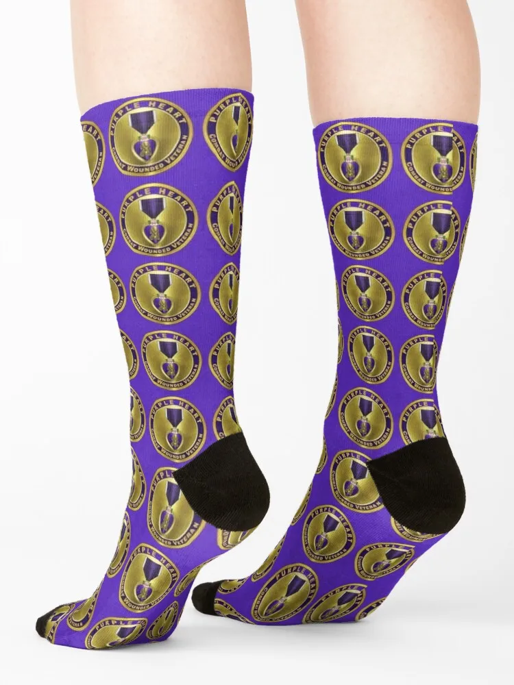 Purple Heart Medal Socks luxe hockey anime hiking Women's Socks Men's