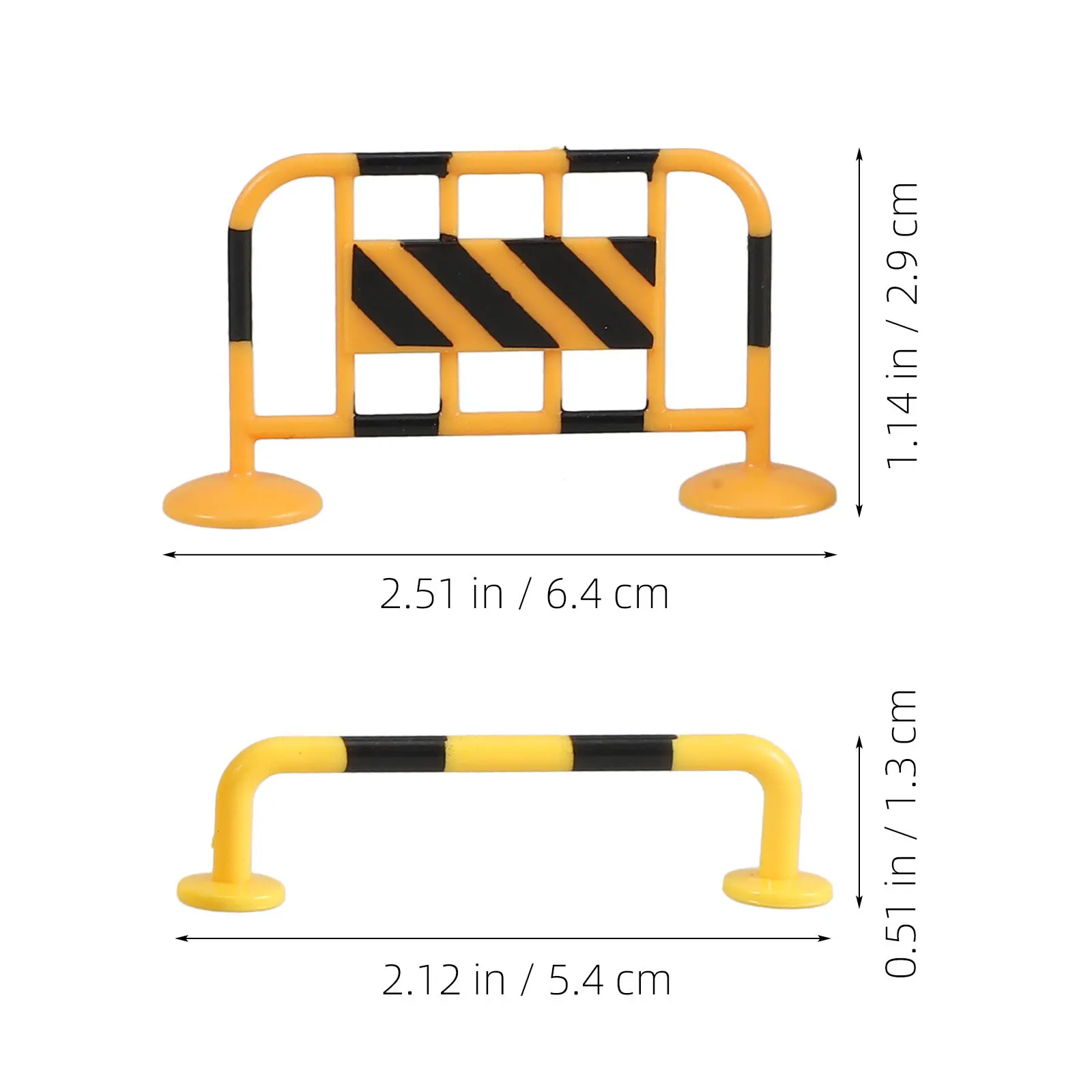 1Set Miniature Traffic Barrier Simulation Props Bright Color Educational Road Safety Teaching Aid for Kids School Classroom Sand