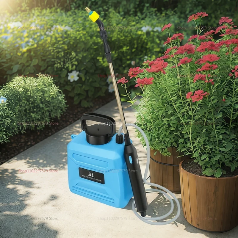 بخاخ حقيبة الظهر الزراعية الكهربائية، بخاخ المبيدات للتطهير بالضغط العالي لحديقة الزراعة باللون الأزرق والأخضر