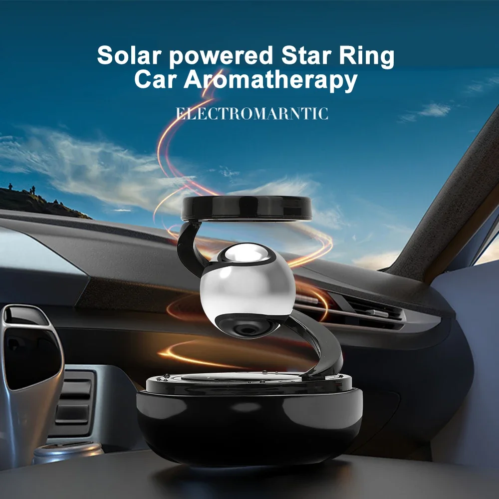 Solar Car Air Freshener Interstellar Levitation Rotating Auto Flavoring Car Perfume Deodorant Diffuser Interiors Accessories