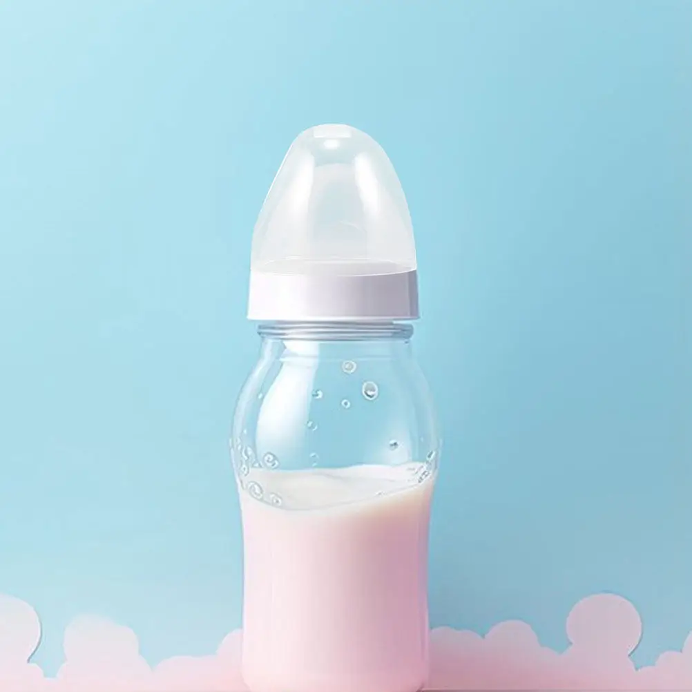 

Leak-Proof Wide Mouth Baby Bottle Cap Reusable Plastic Replacement Cap for Milk Bottles Feeding Bottles Clear Smooth Surface