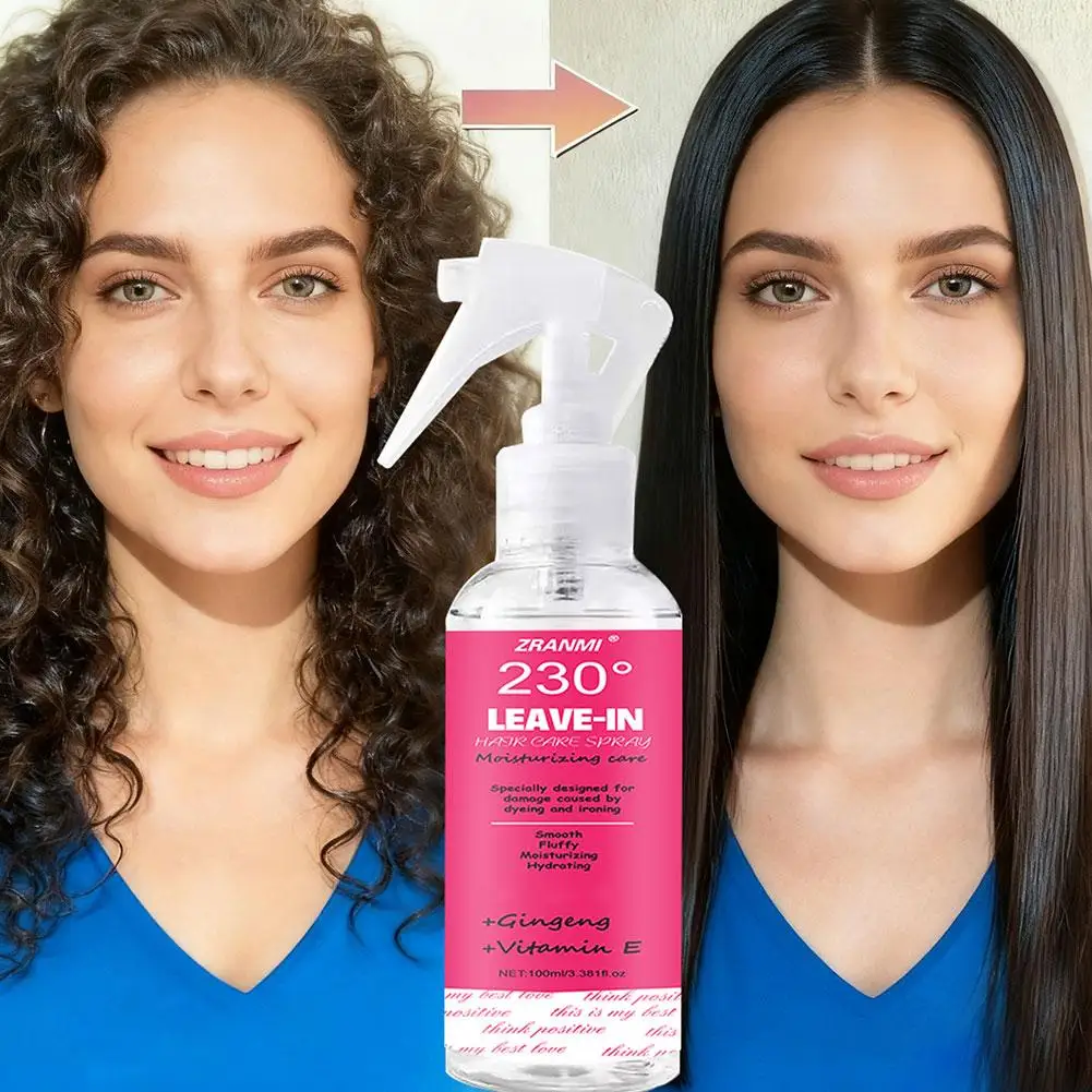 

Conditioning Hair Spray Dry Shampoo 100ml Leave-In Nourishing Strengthen Detangle Conditioning Spray for Women Girls Frizz K0A7