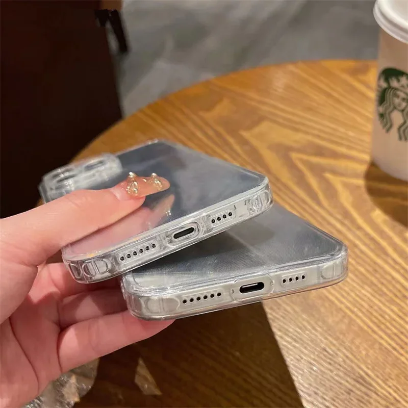 Luxury Laser Silver Phone Case For Xiaomi Poco X6 5G Cases M6 Pro 4G Case Poco X6 X3 X5 Pro Mi 11 Lite 5G NE Shockproof Cover