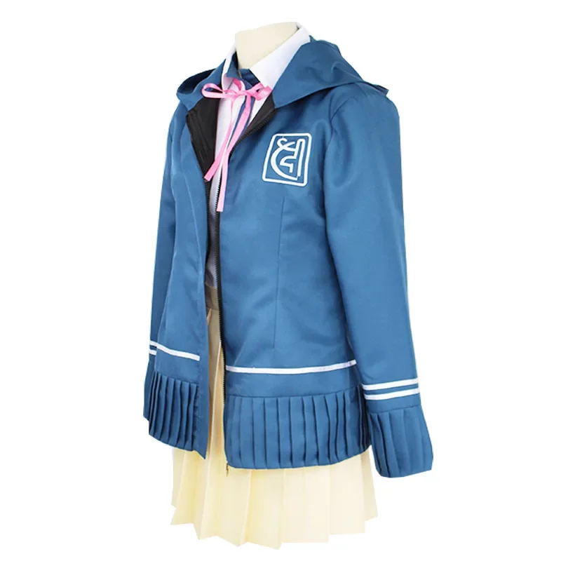 Disfraz de Danganronpa 2 Chiaki Nanami, uniforme escolar de Anime para mujeres y niñas