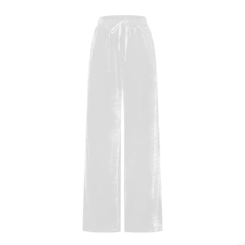 Women's Casual Pants Loose Fit Drawstring Waist Ankle Length Lounges Wear for Everyday Use