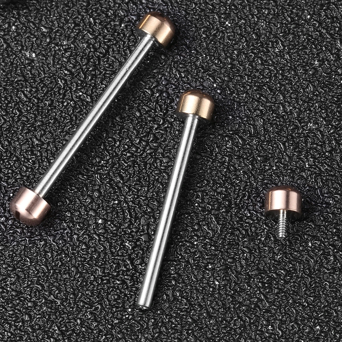 2Pcs Watch Connection Rod Band Connector Repair Tool Kit Stainless Steel Screw-in Easy Install Watch Strap Link Rod Tube