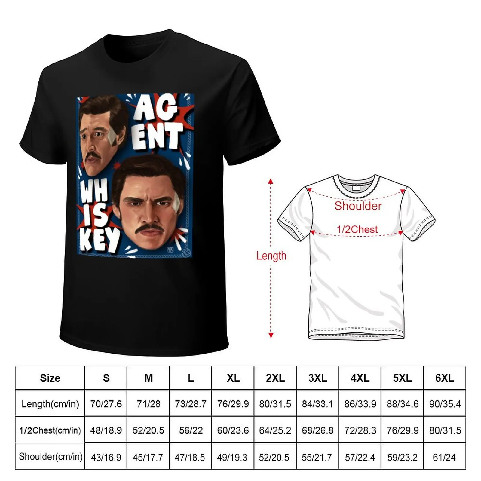 Agent Whiskey T-Shirt Plus Size Summer Casual T-Shirt
