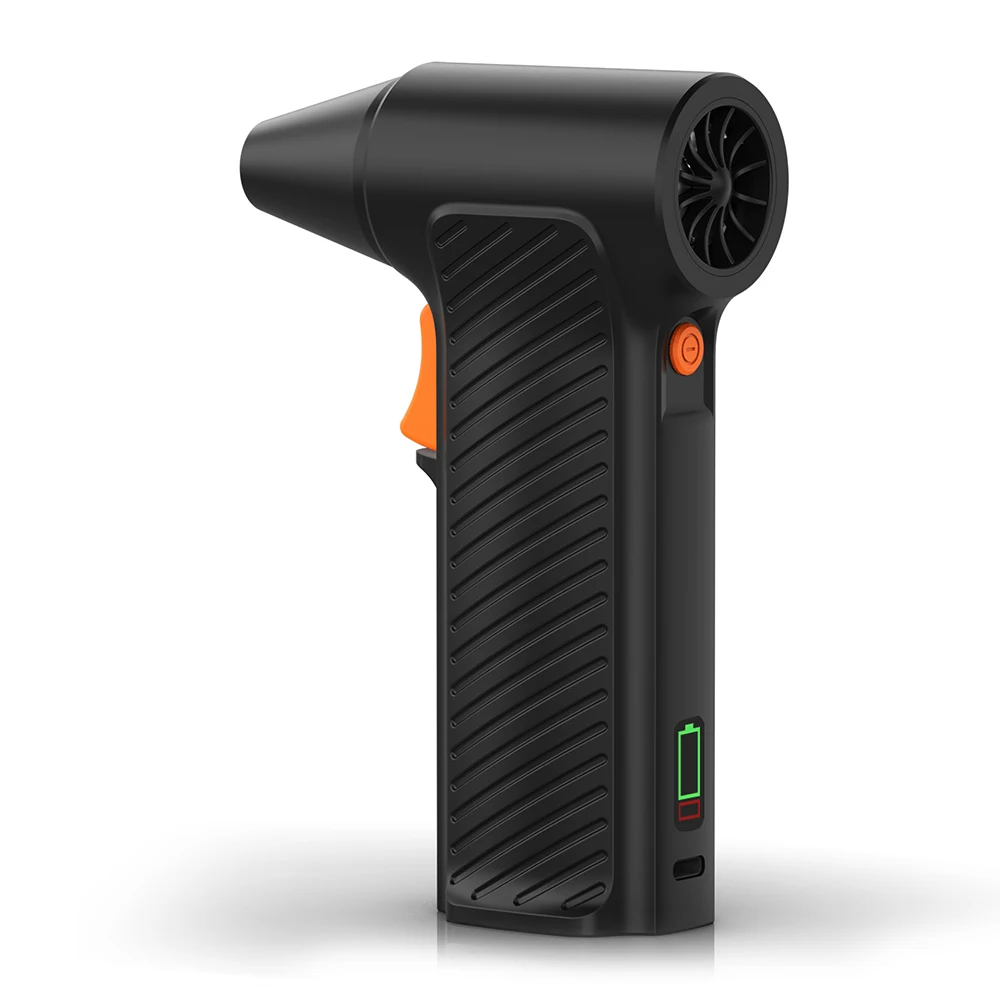 

Handheld Violent Hair Dryer 110000 RPM Ultra-high Speed Blower USB Rechargeable Duct Jet Fan for Computer Keyboard Outdoor