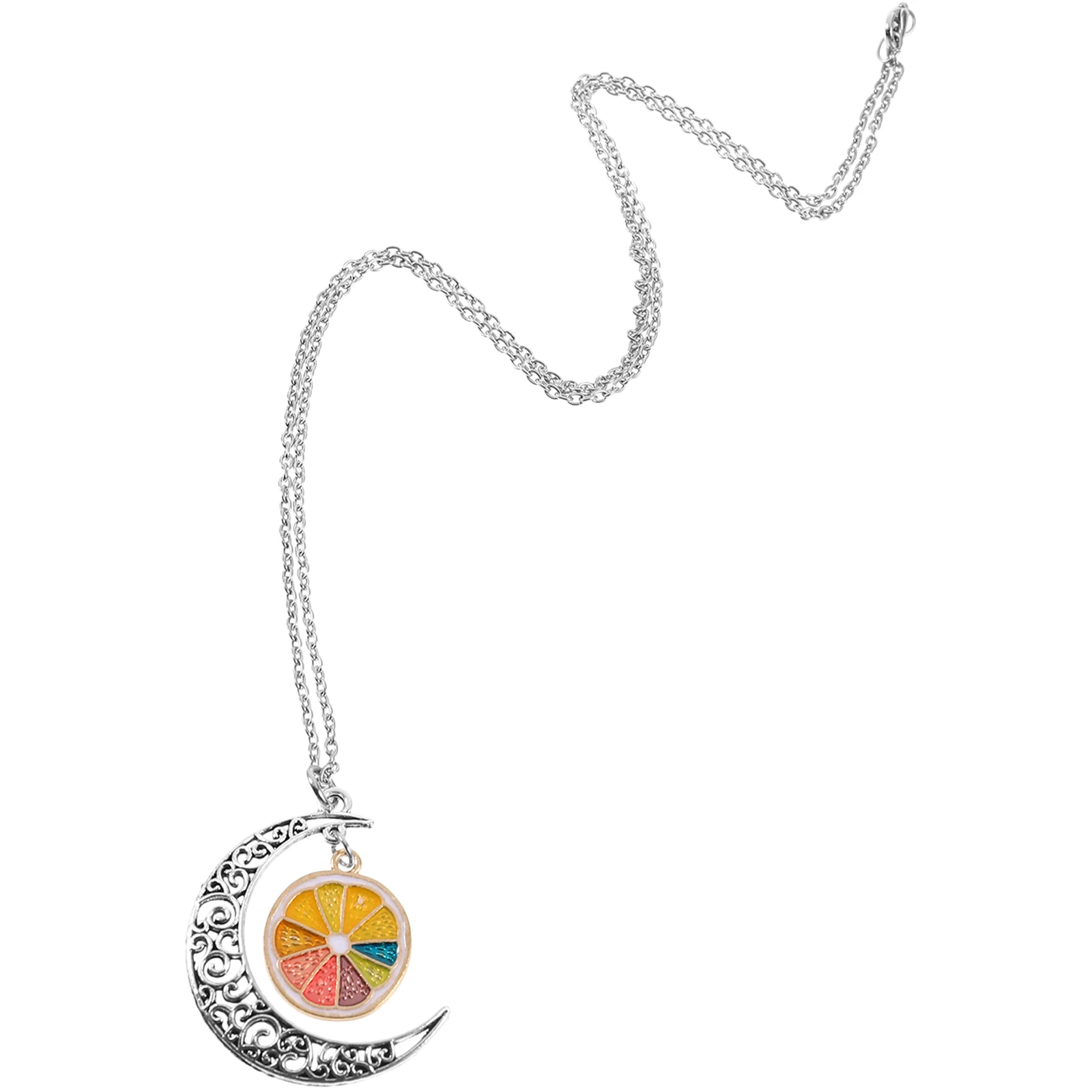 

Fruit Design Bohemian Style Necklace Ethnic Alloy Party Jewelry For Women Men Hollow Decoration Neck Chain Statement Necklace