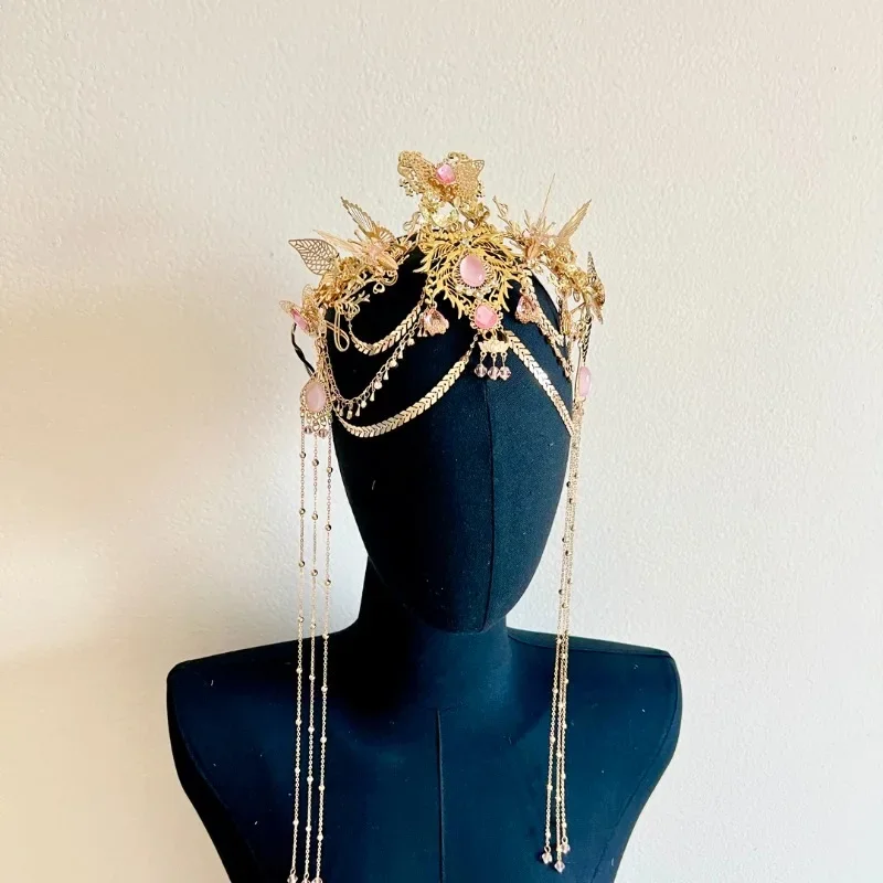 Mermaid Lady Crown Tassel Hair Accessories Ancient Style