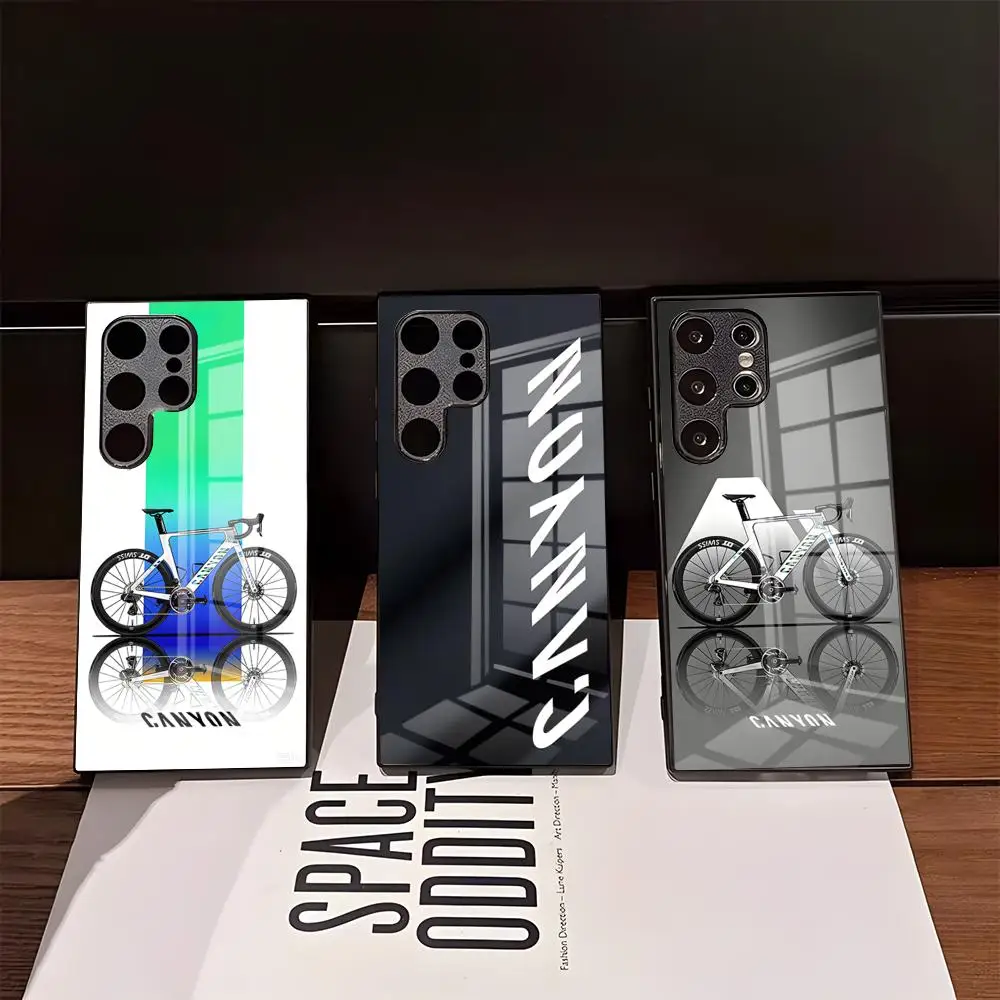 Image of C-Canyon Bicycles Handyhülle für Samsung S26 Ultra S25 Edge Ultra S23 S22 S21 Ultra Plus S24 Fe A57 A37 Glasabdeckung