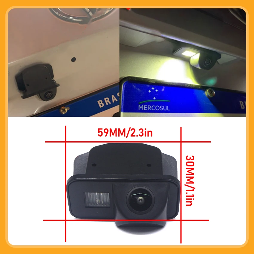 Reverse Rear View Backup Parking Camera Kit Fit For Toyota Sienna (XL30) Wish (AE20) 2009 2010 2011 2012 2013 2014 2015 2016