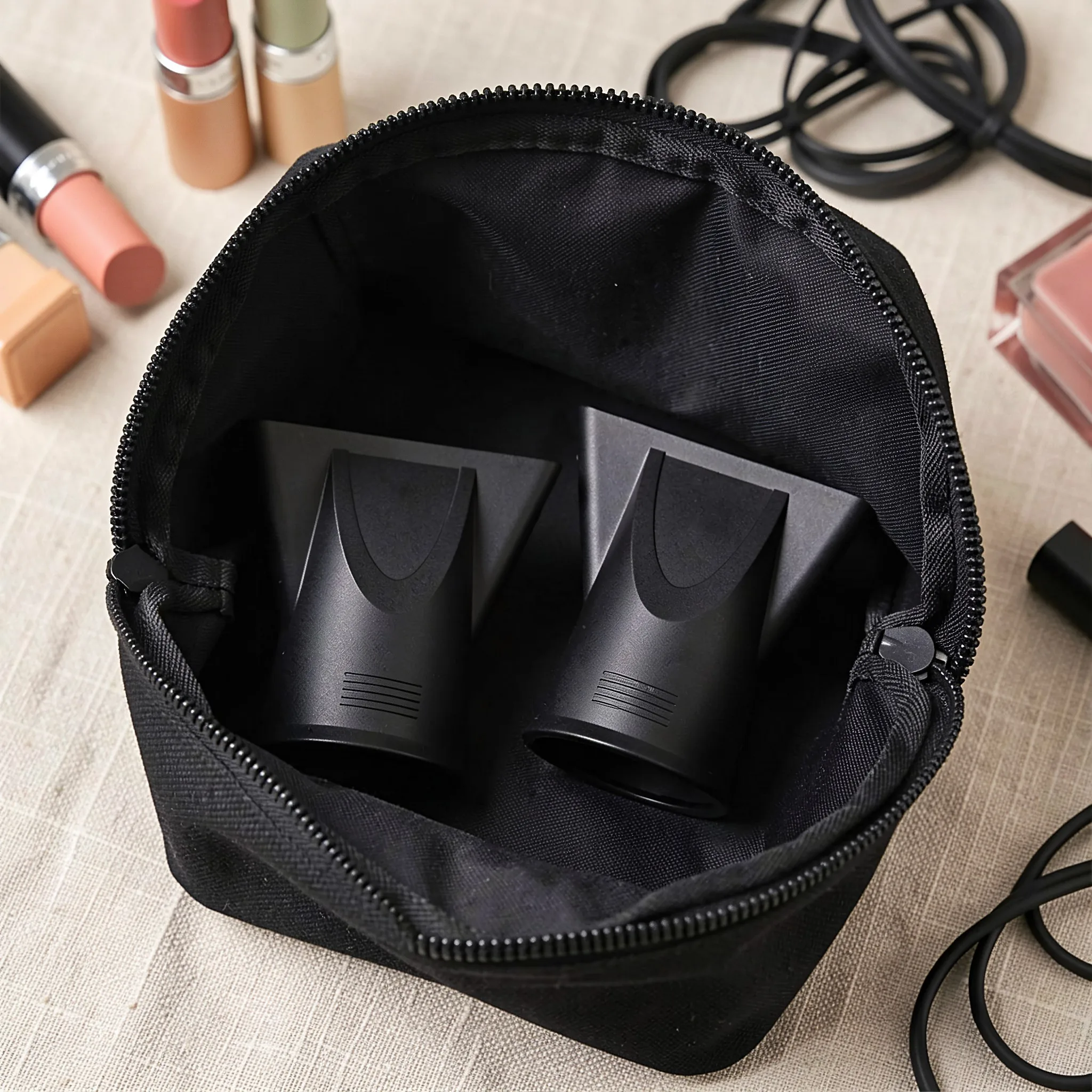 2Pcs Hair Dryer Concentrator Nozzle Flat Blow Nozzle 45Mm Salon Styling Tool Precise Airflow Anti Frizz Attachment Universal Fit