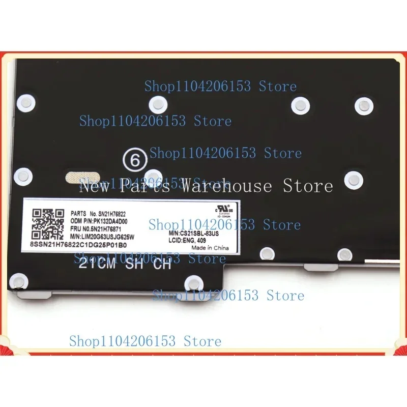 L .5N21H772445 N21H76871 New Internal US Backlit Keyboard Grey for ThinkPad L13 Gen3 L13 Gen4