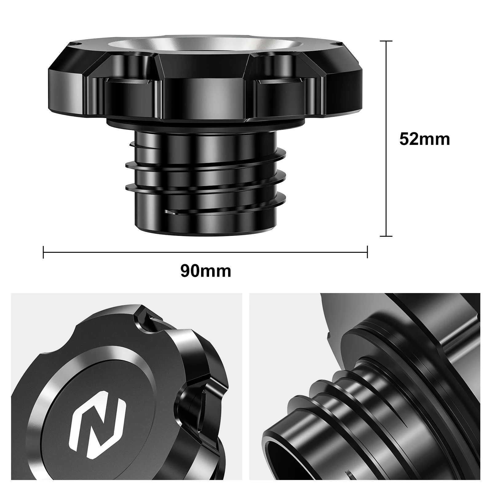 Tankdeckel mit O-Ring für Harley Sportster 883 Low XL883L 2005–2009 Sportster 1200 Low XL1200L Iron 883 XL883N Forty Eight – Detail 9