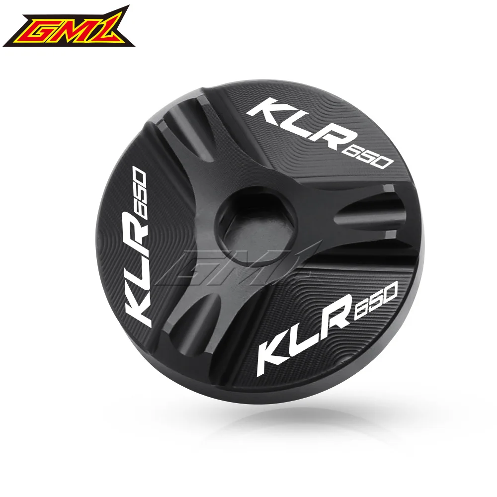 For Kawasaki KLR650 KLR 650 1984-2015 Motorcycle  Accessories Aluminum Engine Oil Drain Plug Sump Nut Cup Cover Oil Filler Cap