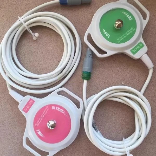 Sonda de corazón fetal compatible con F2/F3/F6/F9, sonda de contracciones de doble ranura de 4/6 pines, TOCO de 6 pines