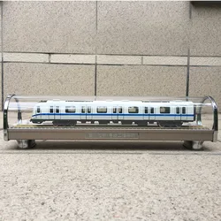 1:68 Scale Lanzhou Metro Line 1 Engineering Vehicle Train Simulation Model Static Vehicle Decoration Room Ornament Display