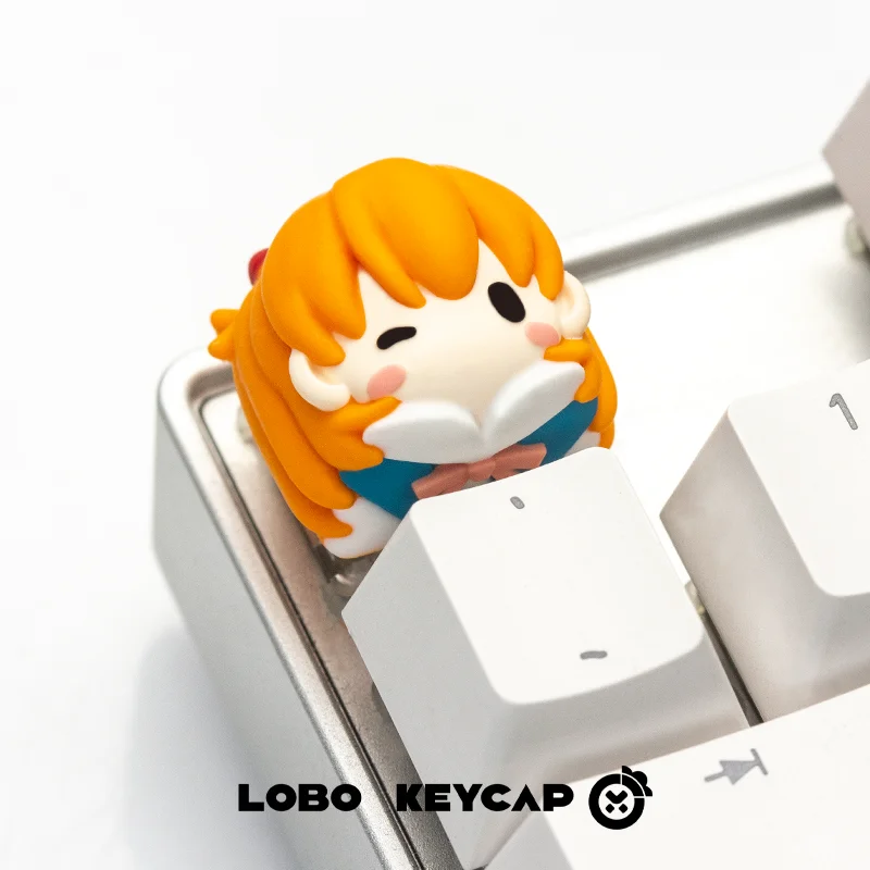 Eva Theme Keycap Single Resin Layered Glue Material Mechanical Keyboard Personality Cartoon Anime Gaming Gift Collection Keycap