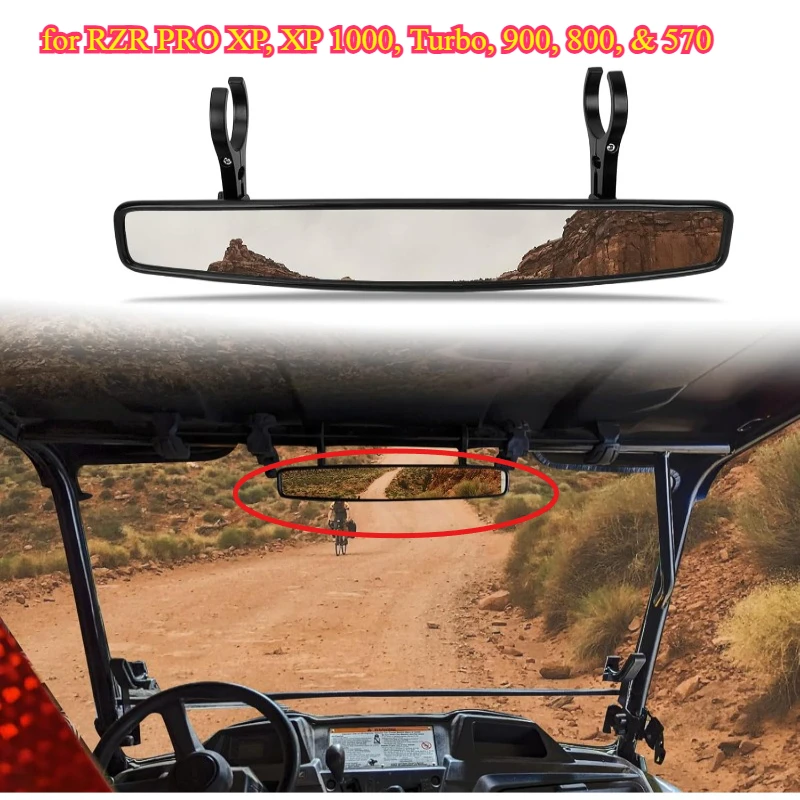 

Зеркало заднего вида UTV, выпуклое центральное зеркало для гонок UTV 15 дюймов с зажимами 1,75 или 2 дюйма для RZR PRO XP, XP 1000, Turbo, 900, 800 и 570