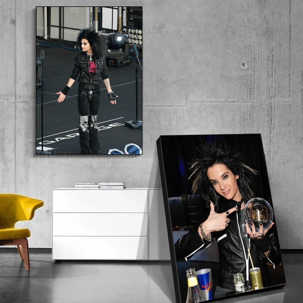 ملصق فني ذاتي اللصق Tokio-Bill Tom K-Kaulitz ، ملصق ورقي مقاوم للماء ، مقهى ، غرفة بار ، ديكور جداري ، فندق ، 1 #4