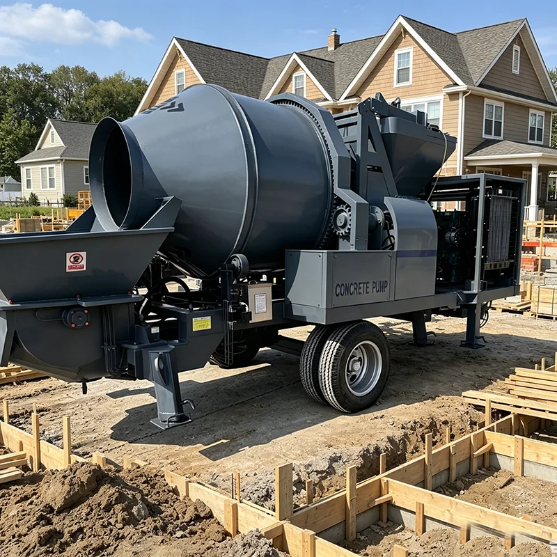 Customizable 50m³/h High Output Electric Concrete Mixing Pump for Large Commercial Engineering Projects