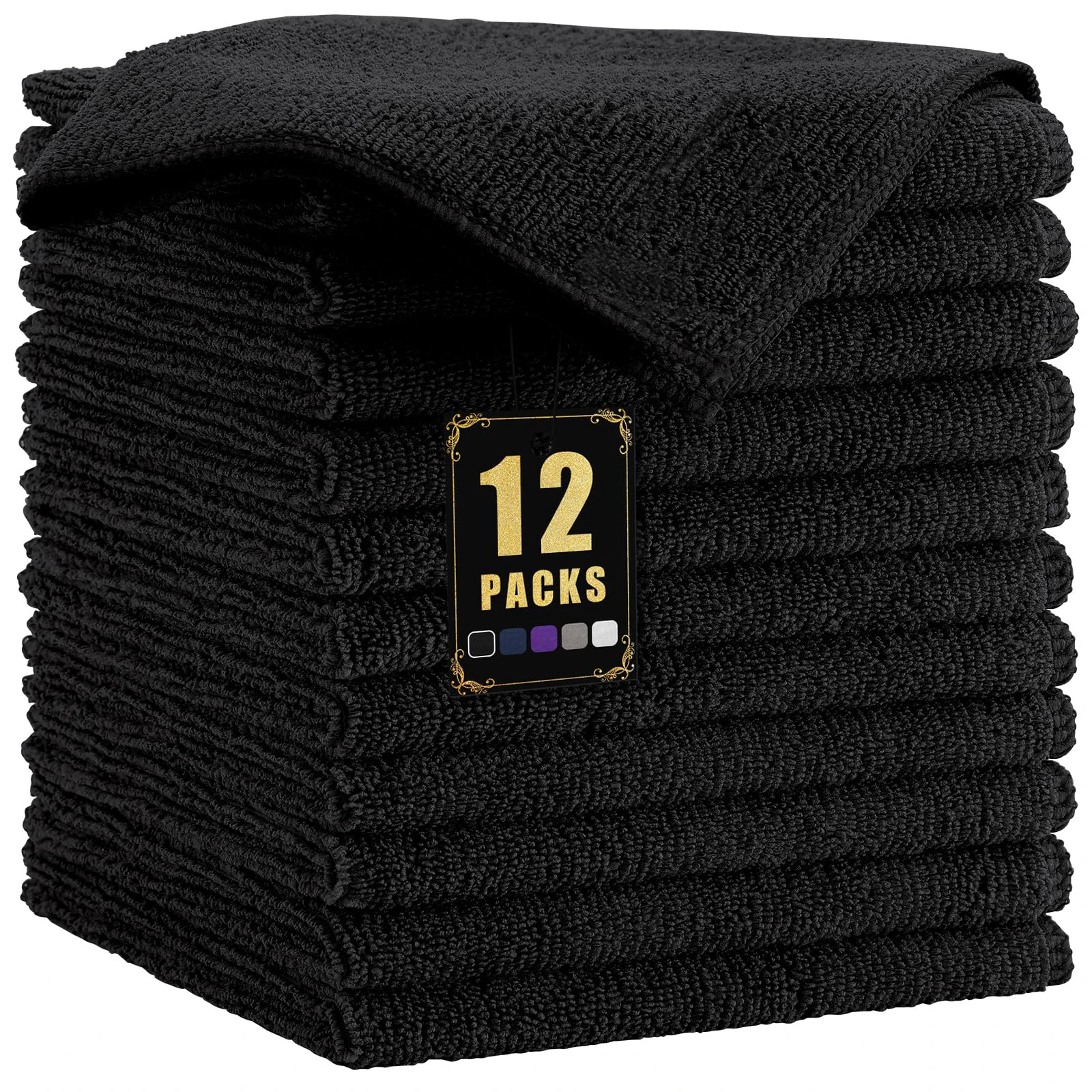 1/6/12Pcs Microfiber Cleaning Cloth Highly Soft and Absorbent Dishcloth Fast Drying Cleaning Rags for Kitchen Window Cars