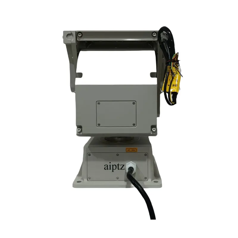 15Kg medium-duty pan tilt head,RS485 interface, worm gear transmission,support Pelco PTZ protocol and power-off self-locking
