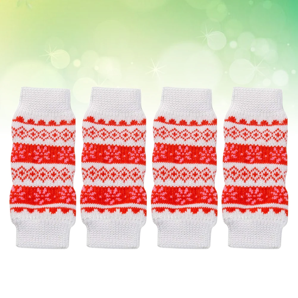 

4pcs Pet Leg Sleeve Dog Knee Guards Socks Protective Breathable Elastic Warm Anti Slip Leg Protectors For Cats Dogs