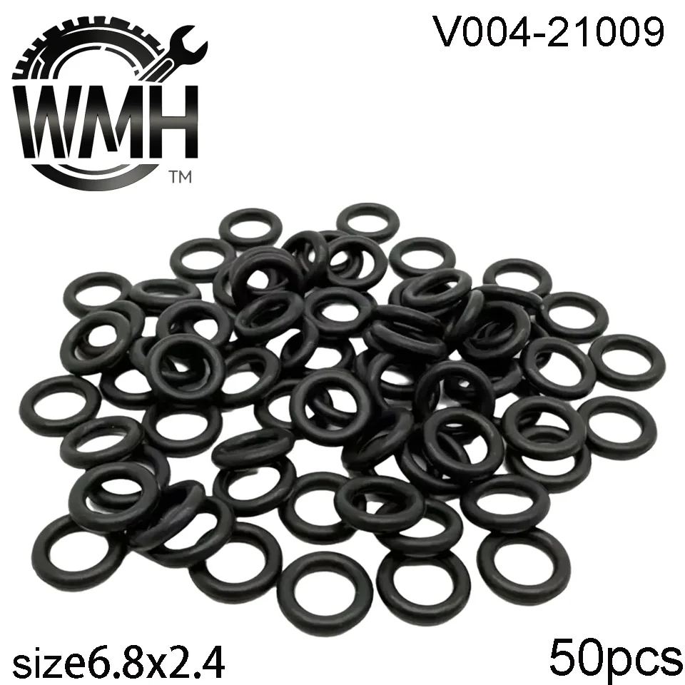 50Pcs Size Is 6.8x2.4 Motorcycle 21009 Fuel injector Repair Kits Rubber Seal O Ring For Yamaha