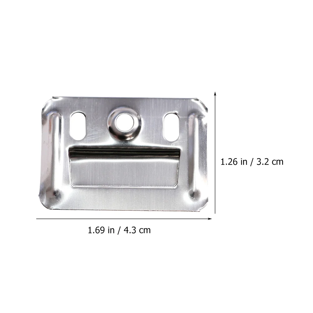 100 Pcs Wall Buckle Clothes Rack Easel Kit Hook Integrated Panel Clamp Stainless Steel for Connector