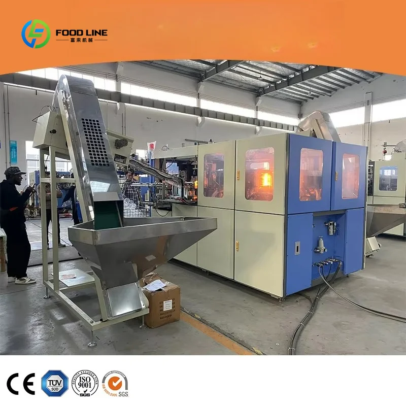 Low Power 4 Cavity 5000 BPH Automatic PET Bottle Blow Molding Machine Mineral Water Line Vending Sale Support Custom