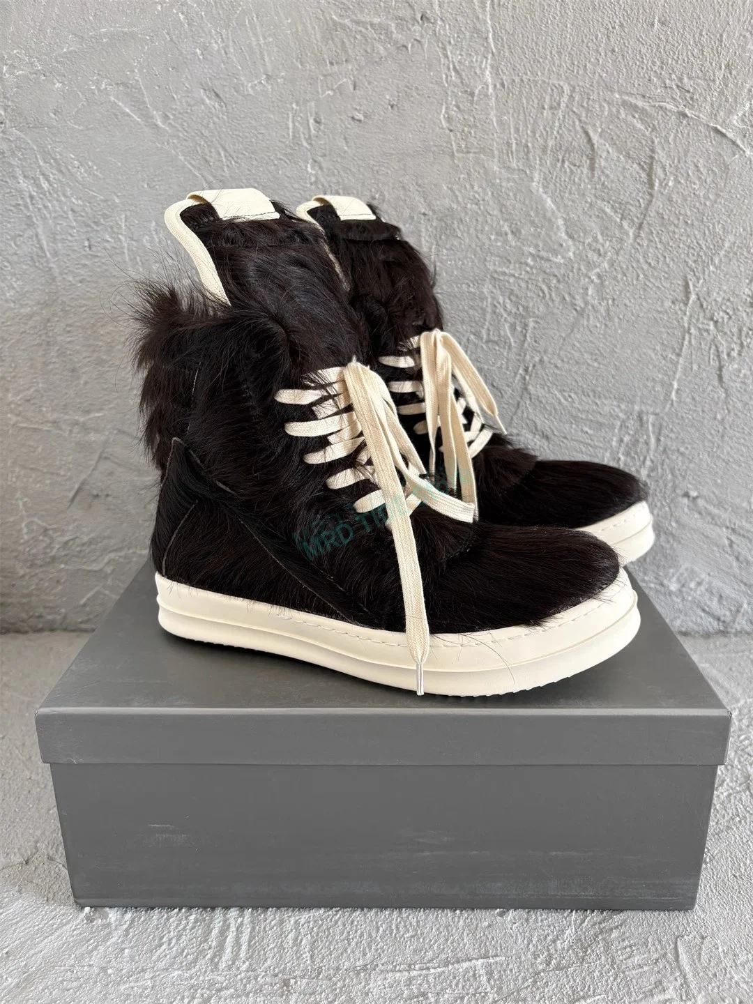 Brand Men Casual Shoes Genuine Leather Horsehair Women Ankle Boots Basic Vintage Luxury Designers Flats Lace Up Adult Sneakers