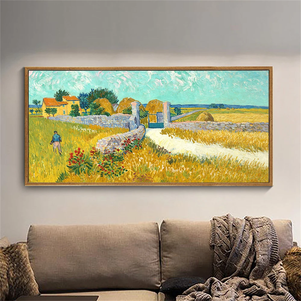 Classical Monet Painting Print The Japanese Footbridge Mix Picking Flowers Canvas Poster Farmhouse in Provence Living Room Decor