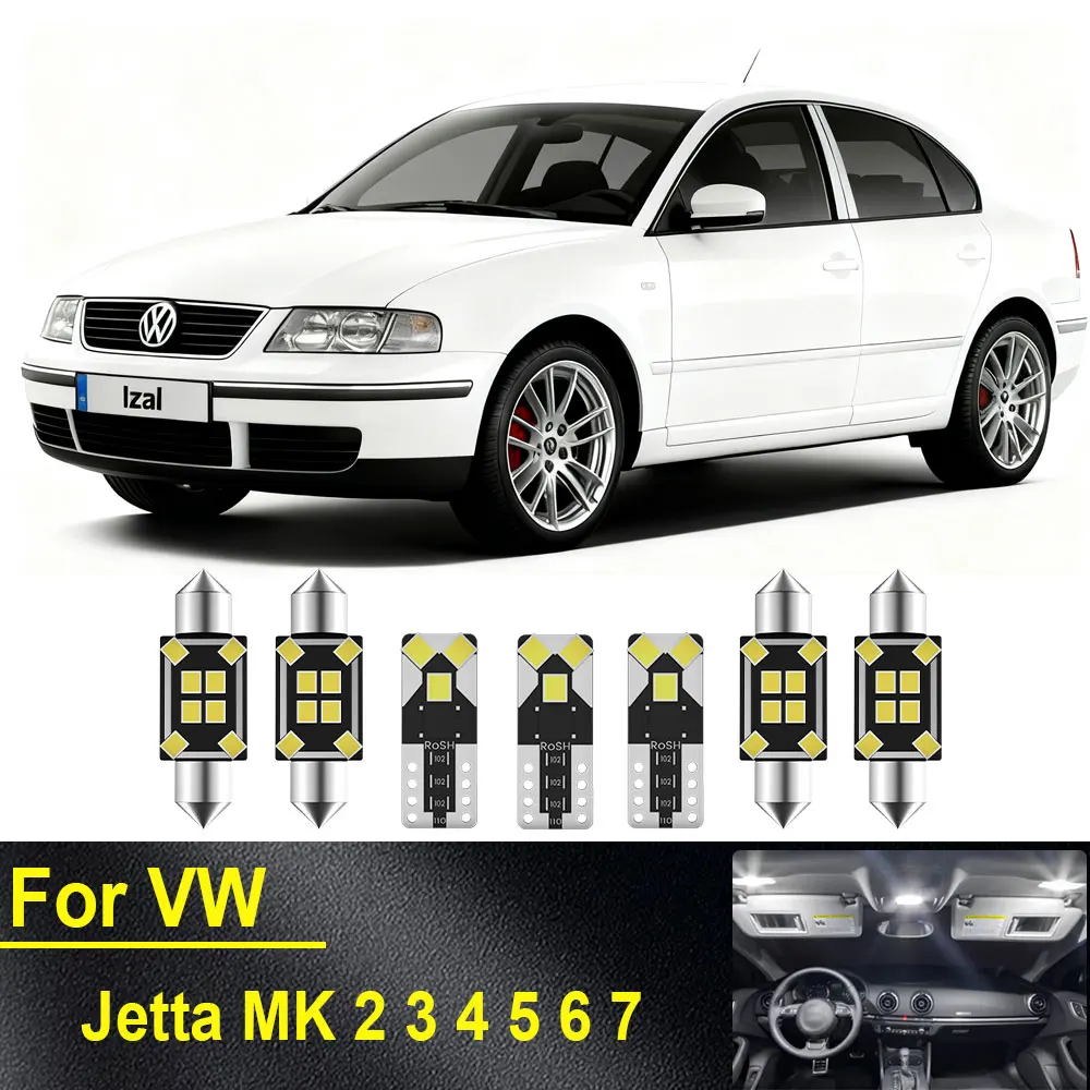 ABRIGHT Canbus ل Volkswagen VW Jetta 7 6 5 4 MK2 MK3 MK4 MK5 MK6 MK7 2007 2011 2012 2018 2019 ملحقات أضواء داخلية LED #1