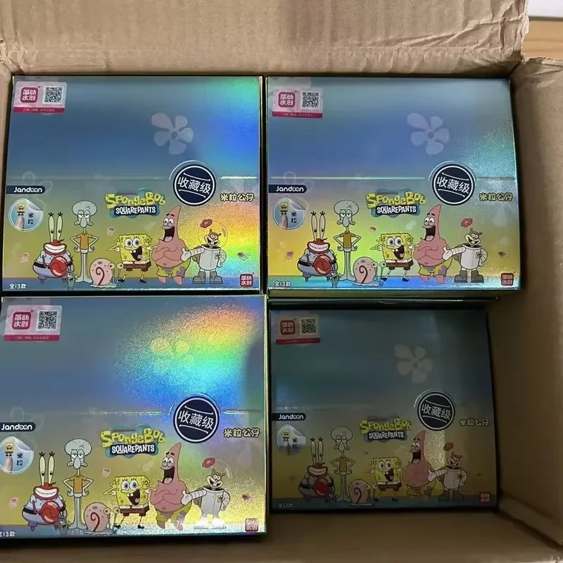 Mini Blind Box Genuine Spongebob Themed Bikini Bottom Residents Random Fish Figurines Desk Ornament Collectible Gift view 2