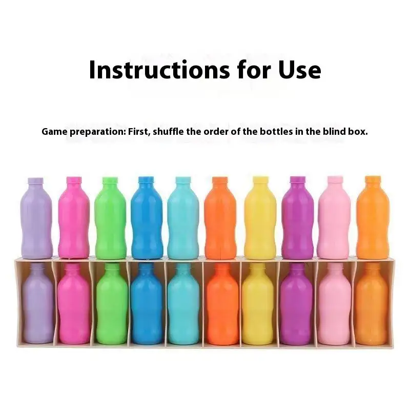 1 Set Drink To Drink Color Sorting Cup Color Matching Classification Montessori Early Education Logical Thinking Kids Puzzle Toy