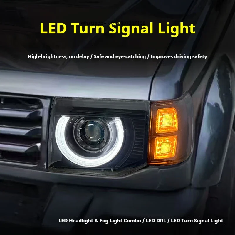 

Автомобильные фары FT для Mitsubishi Pajero V32, 1992-2001, светодиодные проекционные фары, дневные ходовые огни, автомобильные аксессуары